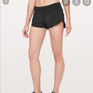 Lululemon Black Speed Up Shorts